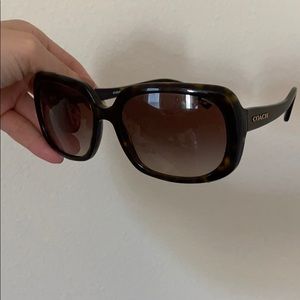 Coach tortoise shell sunglasses